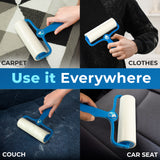 PetLovers 6.3" Large Lint Roller (4 Pack)