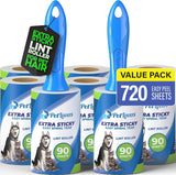 PetLovers Extra Sticky Lint Roller Mega Value Set 720 Sheets NT8-90 (8 pack)