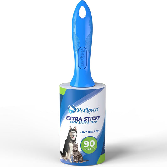 PetLovers Extra Sticky Lint Roller 90 Sheet 3D product render