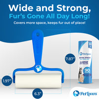 Large Lint Roller – 4 Pack