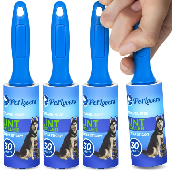 Mini Extra Sticky Lint Roller - 4 Pack