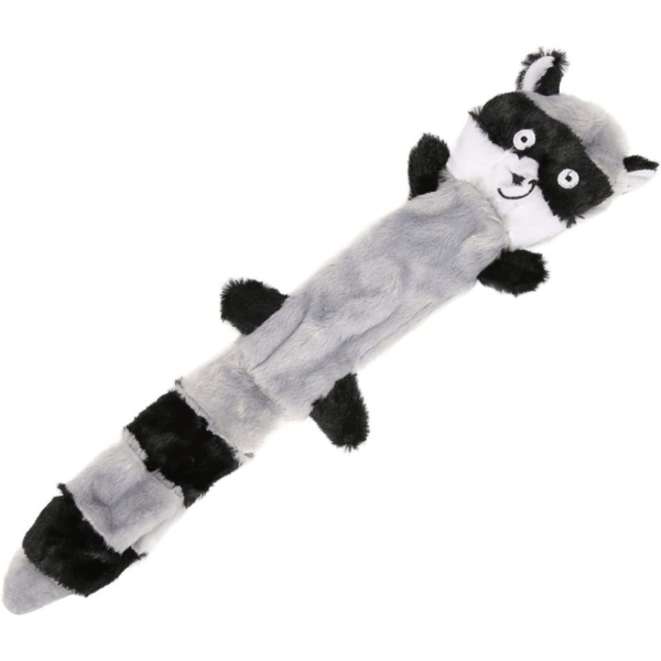Raccoon Squeaky Dog Toy – No Stuffing, Durable Plush Chew Toy for Puppies & Dogs