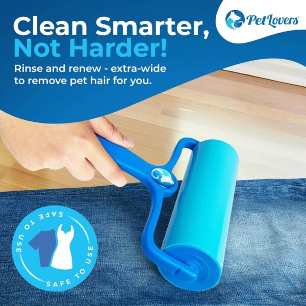 PetLovers 6.3" Mega EzRoll Reusable Lint Roller - Image 2