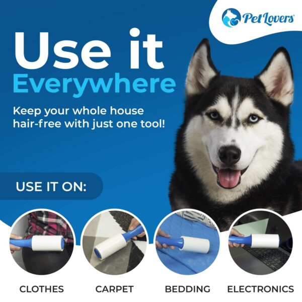 PetLovers Extra Sticky Lint Roller Mega Value Set (2 Pack) - Image 2
