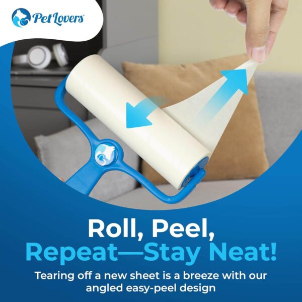 PetLovers 6.3" Large Lint Roller (3 Pack) - Image 3