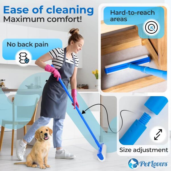 PetLovers Large Lint Roller with 3 Refills (4 pack) - Image 5