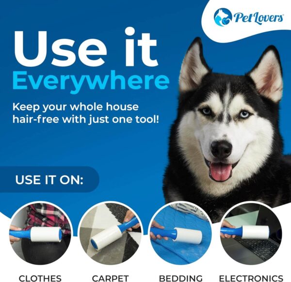 PetLovers Extra Sticky Lint Roller Mega Value Set 720 Sheets NT8-90 (8 pack) - Image 6