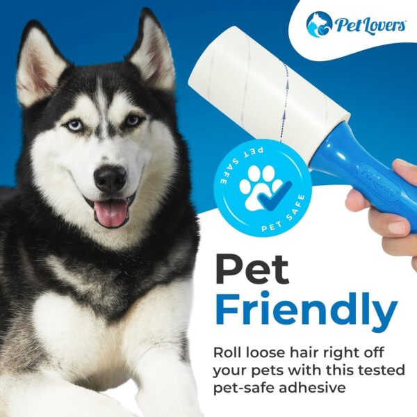 PetLovers Extra Sticky Lint Roller Value Set 270 Sheets for Pet Hair Removal, Dog and Cat Lint Remover (3 Pack) - Image 4